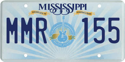 MS license plate MMR155