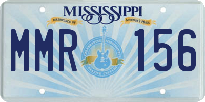 MS license plate MMR156