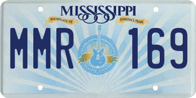 MS license plate MMR169