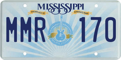 MS license plate MMR170