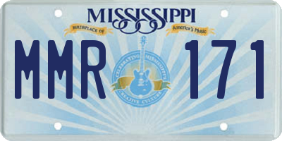 MS license plate MMR171