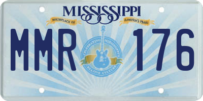MS license plate MMR176