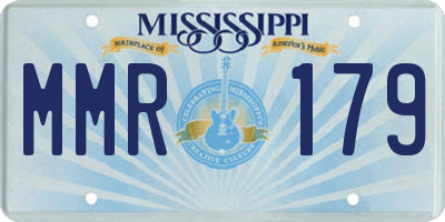 MS license plate MMR179