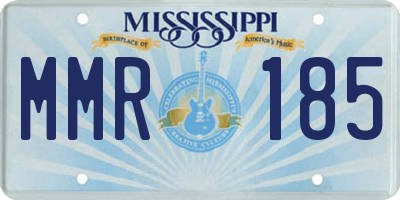 MS license plate MMR185