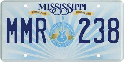 MS license plate MMR238