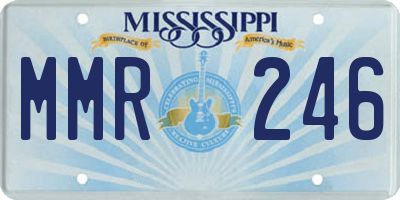 MS license plate MMR246