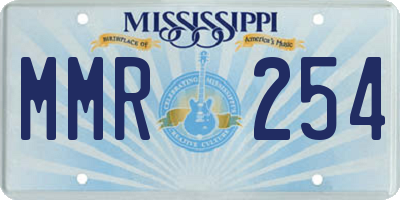 MS license plate MMR254