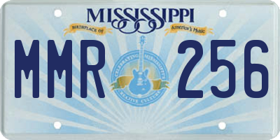 MS license plate MMR256