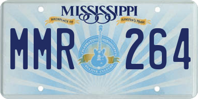 MS license plate MMR264