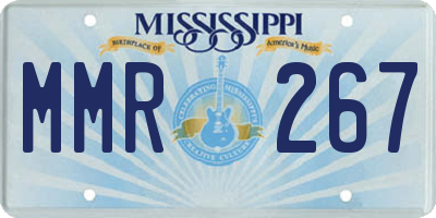 MS license plate MMR267