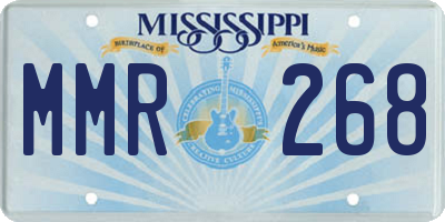 MS license plate MMR268