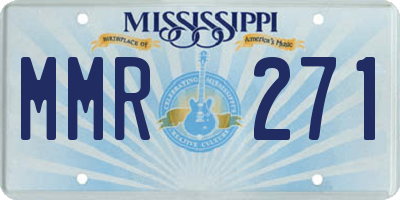 MS license plate MMR271