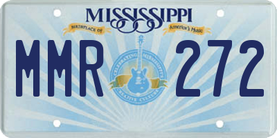 MS license plate MMR272