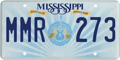 MS license plate MMR273
