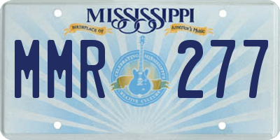 MS license plate MMR277