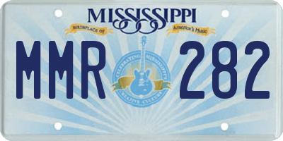 MS license plate MMR282