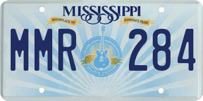 MS license plate MMR284