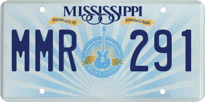 MS license plate MMR291