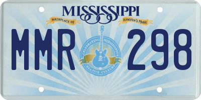 MS license plate MMR298