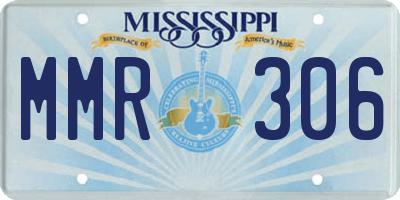 MS license plate MMR306