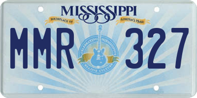 MS license plate MMR327