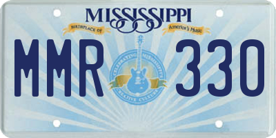 MS license plate MMR330