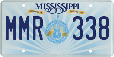 MS license plate MMR338