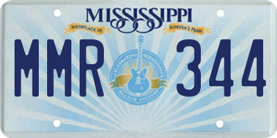 MS license plate MMR344