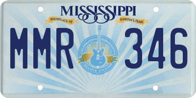 MS license plate MMR346