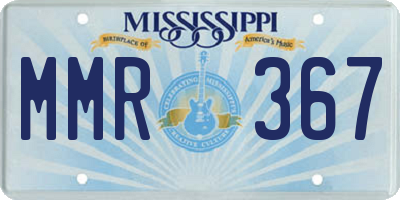 MS license plate MMR367