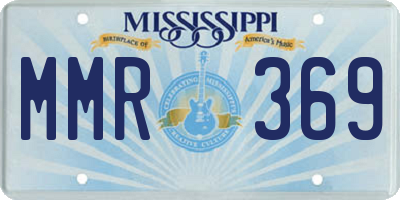 MS license plate MMR369