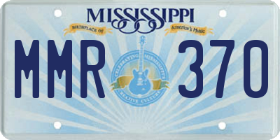 MS license plate MMR370