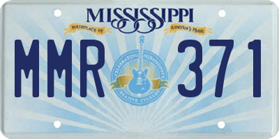 MS license plate MMR371