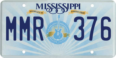 MS license plate MMR376