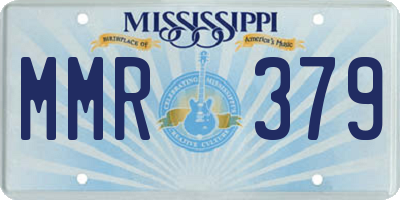 MS license plate MMR379