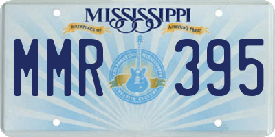 MS license plate MMR395