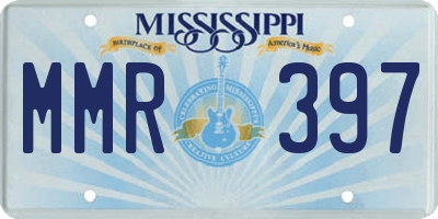 MS license plate MMR397
