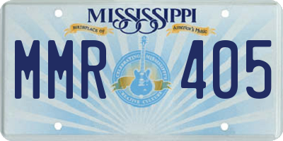 MS license plate MMR405