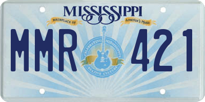 MS license plate MMR421