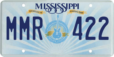 MS license plate MMR422