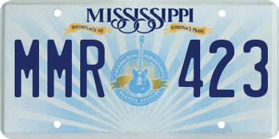 MS license plate MMR423