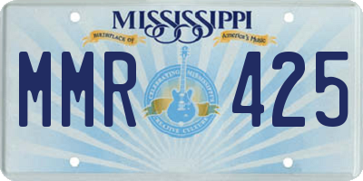 MS license plate MMR425