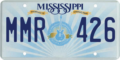 MS license plate MMR426