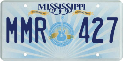 MS license plate MMR427