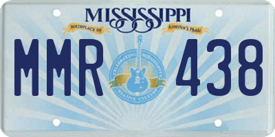 MS license plate MMR438