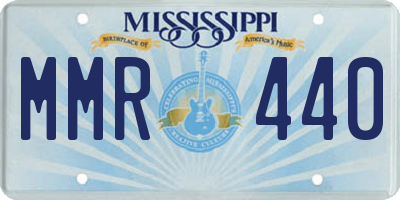 MS license plate MMR440