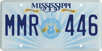 MS license plate MMR446