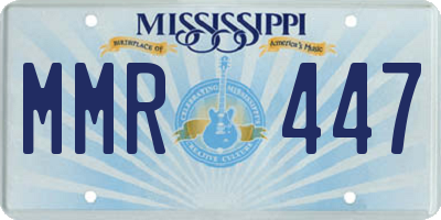 MS license plate MMR447