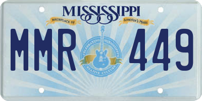 MS license plate MMR449