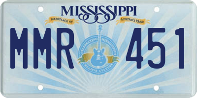 MS license plate MMR451